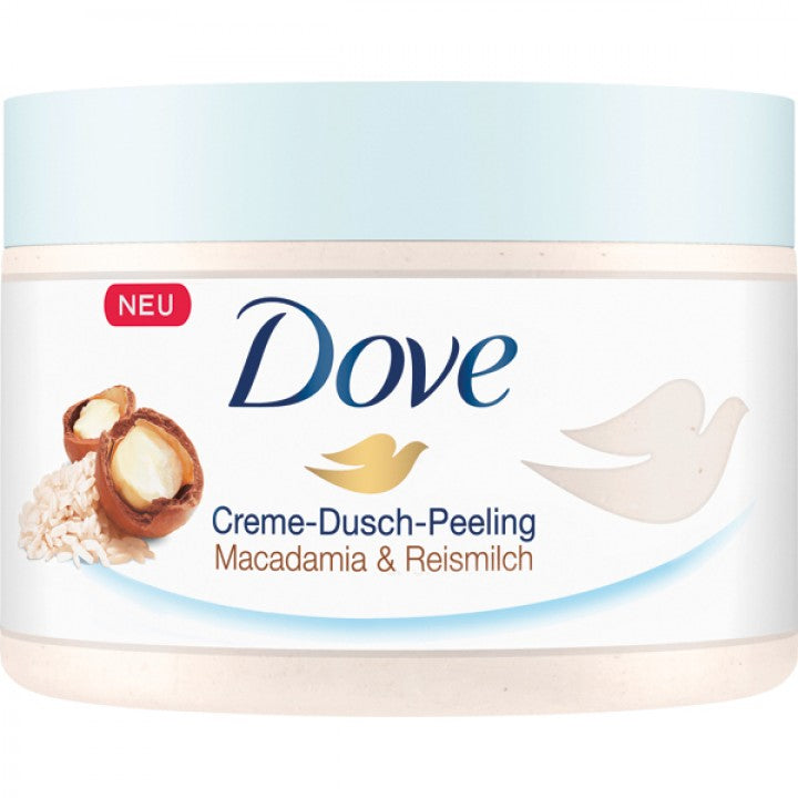 Dove Dusch Peeling 225ml Macadamia & Reismilch