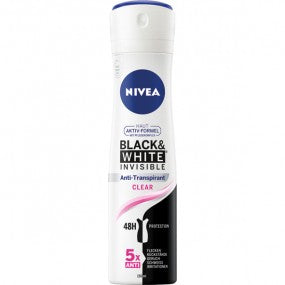 Nivea Deospray 150ml Black&White Invisible Clear