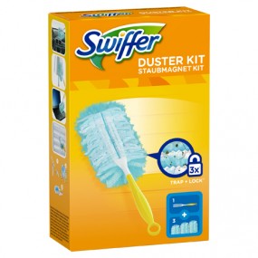 Swiffer Staubmagnet Starterset (Griff + 3 Tücher)