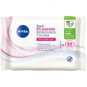 Nivea Visage Reinigungstücher pflegend 25er 3in1