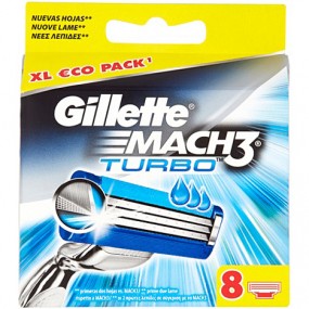 Gillette Mach3 Turbo 8er Klingen